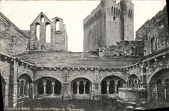 CPA Environs d'Arles Interieur De I'Abbaye De Montmajour