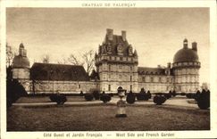 CPA Chateau De Valencay Cote Ouest et jardin francais