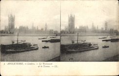 CPA Angleterre Londres Le Parlement Et La Tamise