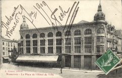CPA Norbonne La Place De I'Hotel De Ville