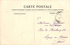 VINTAGE POSTCARD To remember Woman the florist