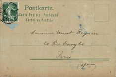 VINTAGE POSTCARD Fantasy Woman (drawing with the hand)