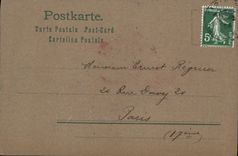 VINTAGE POSTCARD Fruits (drawing with the hand)