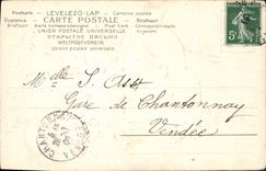 VINTAGE POSTCARD Fantasy Pumpkin Flowers