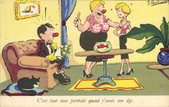 CPA Fantaisie C'est tout mon portrait Caht 