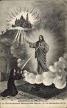 CPA Fantaisie Apparition du Sacre Coeur a la bienheureuse Marguerite Marie 