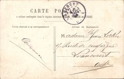 VINTAGE POSTCARD Fantaisie Woman the first caress Fishes Sinning