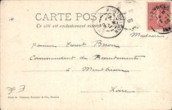 CPA Fantaisie Annee 1905 Fleurs