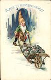 VINTAGE POSTCARD Fantasy Dwarf
