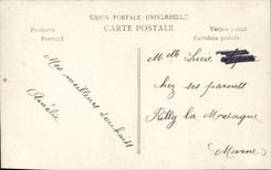 VINTAGE POSTCARD Fantasy Woman Plane