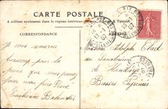 Flores de la fantasía de la POSTAL de la VENDIMIA