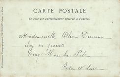 POSTAL Azay de la VENDIMIA el castillo de la cortina