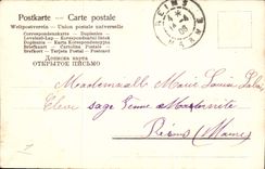 Flores de la fantasía de la POSTAL de la VENDIMIA