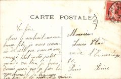 CPA Fantaisie Homme Fleurs