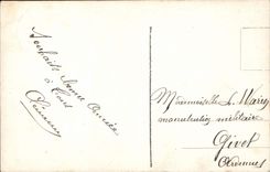 VINTAGE POSTCARD Fantasy Woman the kiss