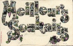 CPA Fantaisie Meilleurs souhaits 