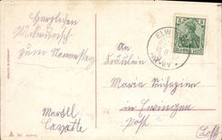 Flores de Rose de la fantasía de la POSTAL de la VENDIMIA