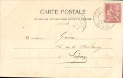 CPA Fantaisie Femme la famille Durand au theatre Pendant le baller Eventail