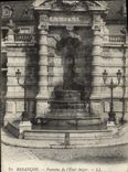 VINTAGE POSTCARD Besancon Fountain of the State Major