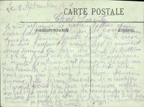 VINTAGE POSTCARD Besancon Fountain of the State Major