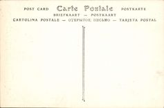 VINTAGE POSTCARD Interior Audemer Bridge of the church Saint Ouen Pillars of side the left