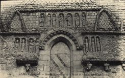 POSTAL Azay de la VENDIMIA la cortina