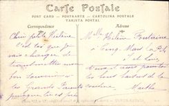 POSTAL Azay de la VENDIMIA la cortina