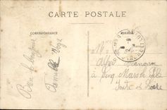 VINTAGE POSTCARD Saint Cloud Emplacement of the Allee castle from the Horseshoe