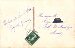 VINTAGE POSTCARD Fantasy Woman