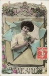 VINTAGE POSTCARD Fantasy Woman