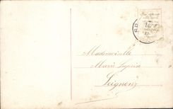 VINTAGE POSTCARD Fantasy Child Pig Pig