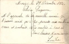 Flores de la fantasía de la POSTAL de la VENDIMIA