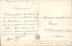 Flores de la fantasía de la POSTAL de la VENDIMIA