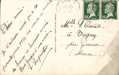 Flores de la fantasía de la POSTAL de la VENDIMIA