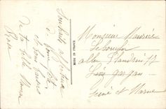 VINTAGE POSTCARD Fantaisie Flowers Horseshoe