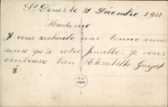 VINTAGE POSTCARD Fantaisie Flowers Horseshoe