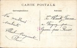 Flores de la fantasía de la POSTAL de la VENDIMIA