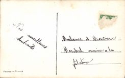 VINTAGE POSTCARD Fantaisie Flowers Horseshoe