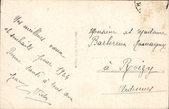 Flores de la fantasía de la POSTAL de la VENDIMIA