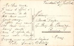 CPA Fantaisie Enfant Fer a cheval Trefle