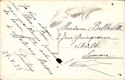 Flores de la fantasía de la POSTAL de la VENDIMIA