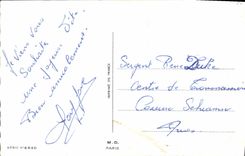 Flores de la fantasía de la POSTAL de la VENDIMIA