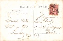 VINTAGE POSTCARD Fantasy Louis Woman