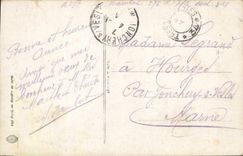 Flores de la fantasía de la POSTAL de la VENDIMIA