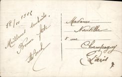 Flores de la fantasía de la POSTAL de la VENDIMIA