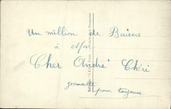 Mujer de la fantasía de la POSTAL de la VENDIMIA