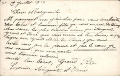 Mujer de la fantasía de la POSTAL de la VENDIMIA