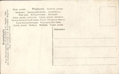 Mujer de la fantasía de la POSTAL de la VENDIMIA