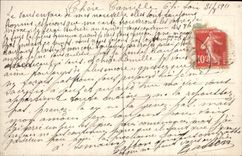 Flores de la fantasía de la POSTAL de la VENDIMIA