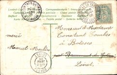 Flores de la fantasía de la POSTAL de la VENDIMIA